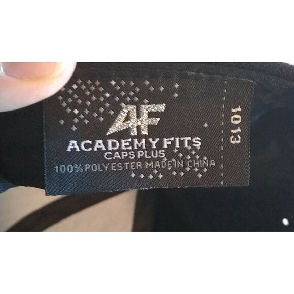 Academy Fits Maxx Vapor Men's Black Snapback Flat Bill Hat - Picture 6 of 6